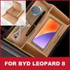 Car Upgrade For BYD Leopard 8 2025 Center Console Silicone Pad, Non-Slip Storage Tray ert Car Interior Accessories