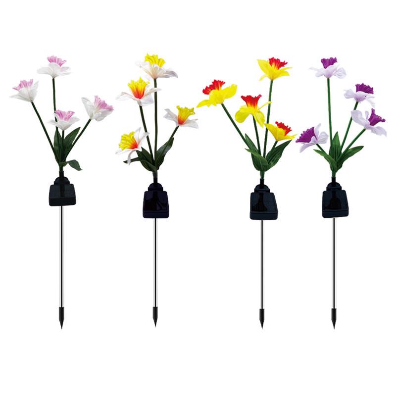 Solar LED Daffodil Garden Stake Light