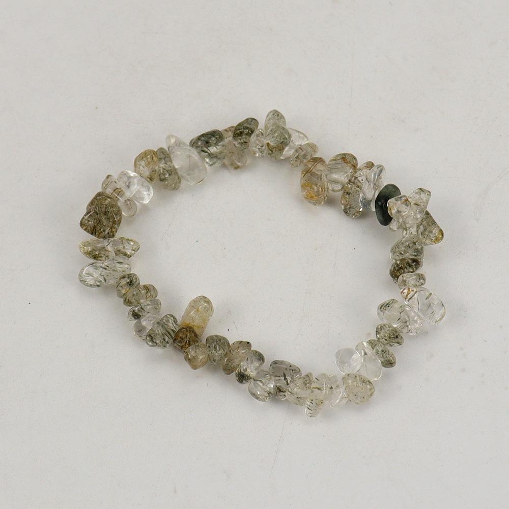 Handmade Beads, Natural Crystal Gravel Bracelet Bracelet B54