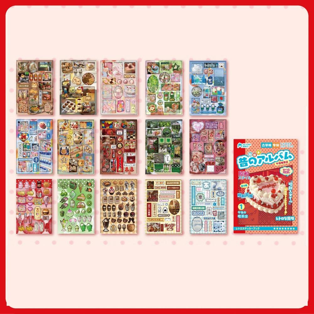 Retro Decorative Journal Stickers 30 Sheets Handmade Scrapbooking New Die Cut Sticker Book