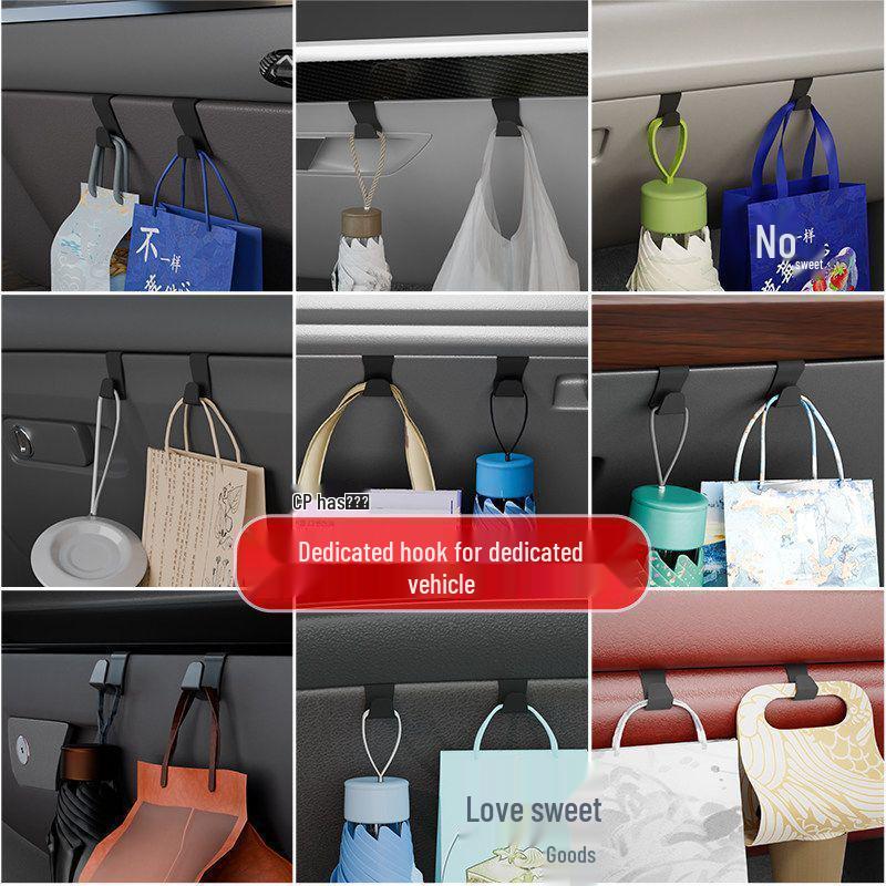 Versatile Car Hook for Passenger-Side Glove Box Storage