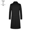 Men's High-End Trench Coat: 71.5% Wool with Slimming Fit and Removable 90% Duck Down Liner for Autumn/Winter