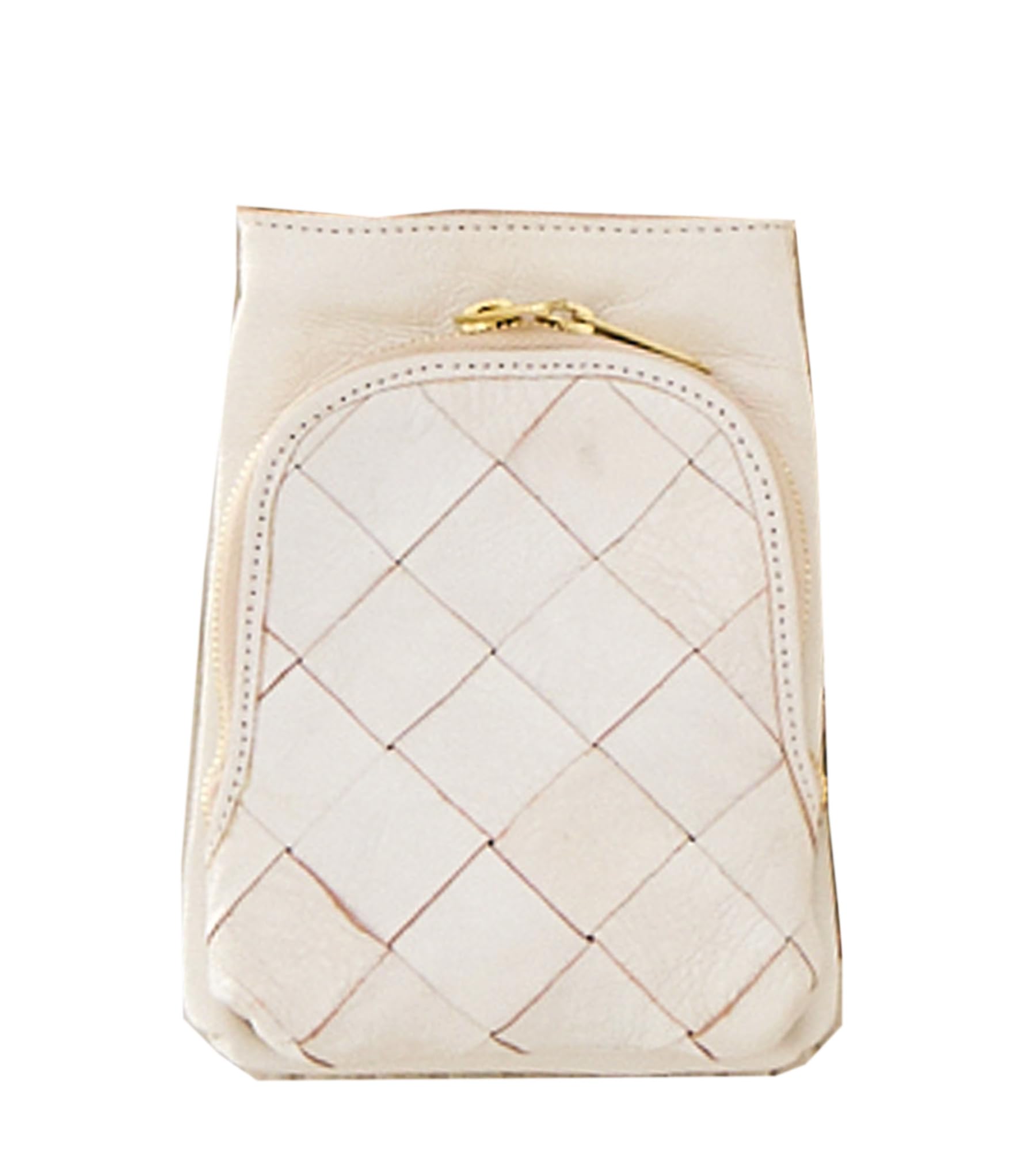 ZUCCHERO Women s Small Crossbody Leather Shoulder Bag, Lightweight, White, 49445