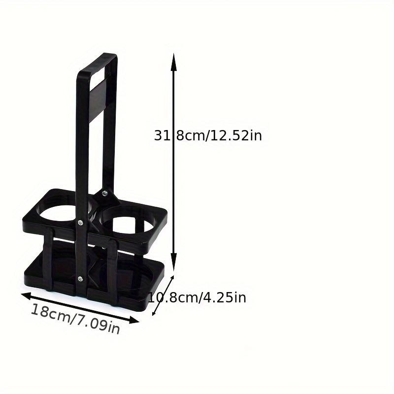 

1Pc 2-Tier Thick Wine Rack, Foldable Beverage And Beer Basket, Portable Handheld Storage Rack, Suitable For Home, Bars, KTV And Other Leisure Venues чёрный