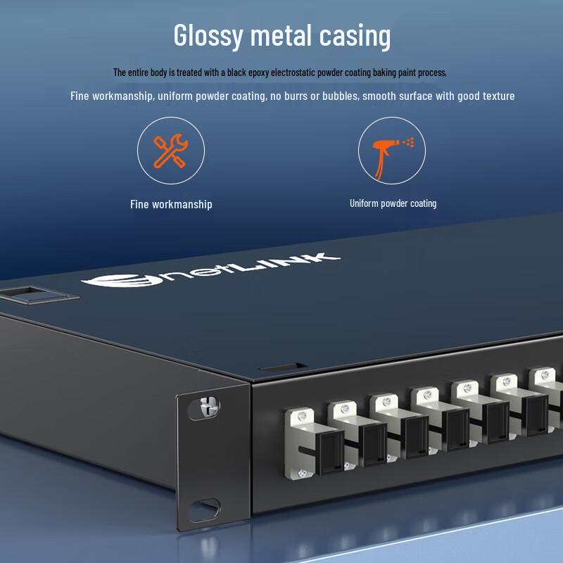 netLINK Rack-Mounted 24-Port SC Multimode Fiber Optic Distribution Frame