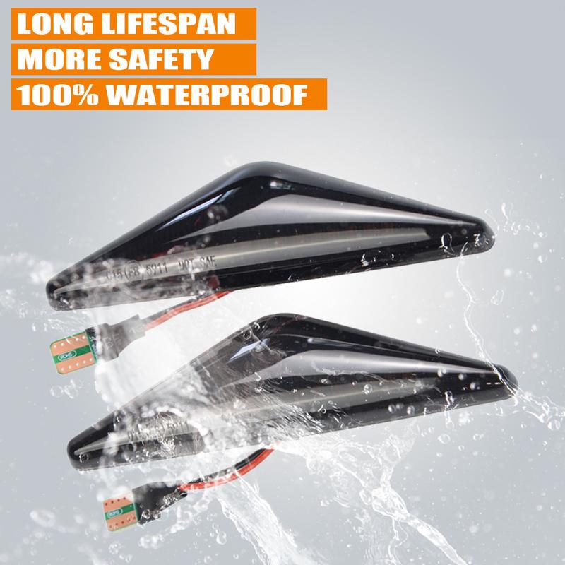 For Ford MONDEO 3 MK3 FOCUS 1 MK1 Flowing Side Repeater Light LED Dynamic Side Marker Turn Signal Lights Indicator Blinker Lamp