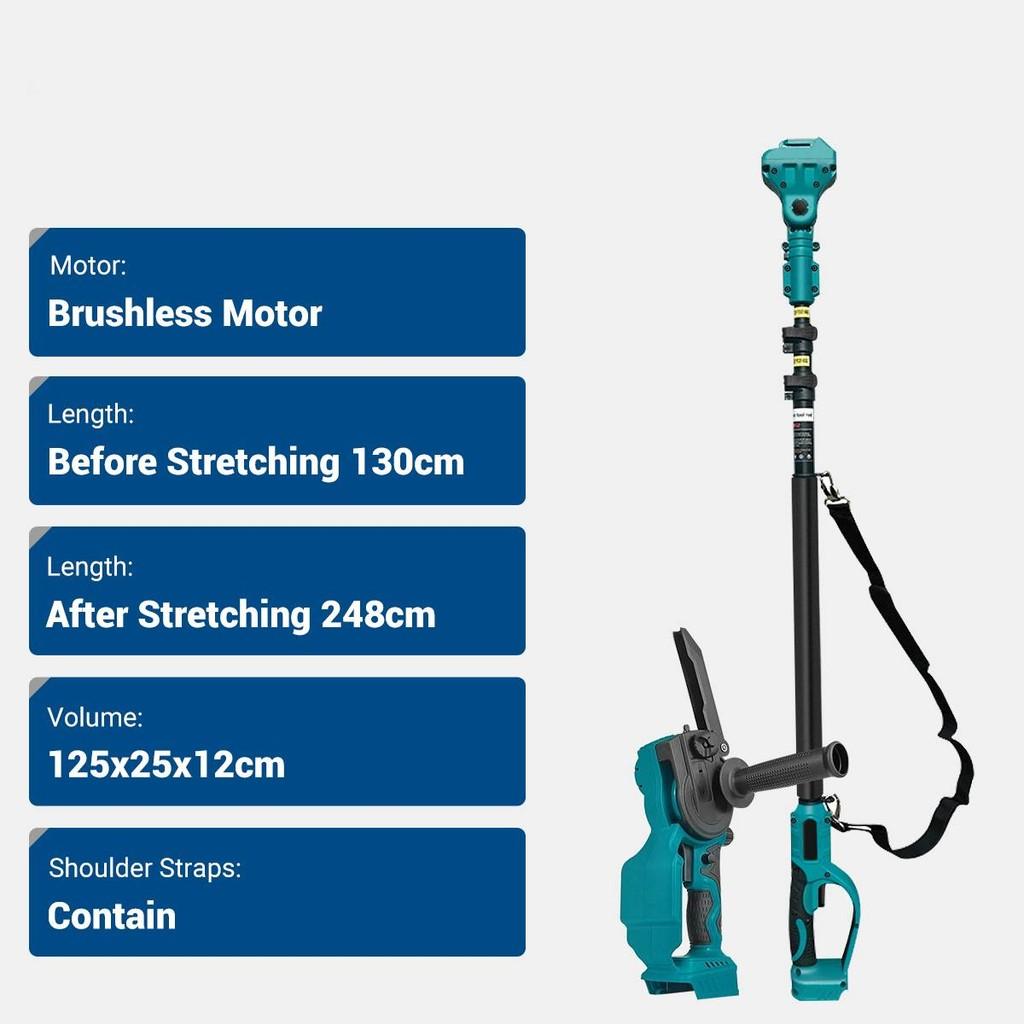 180 Degree Adjustable High Branch Pruning Telescoping Rod  Brushless Electric Chainsaw Orchard Shrub Pruning Power Tool