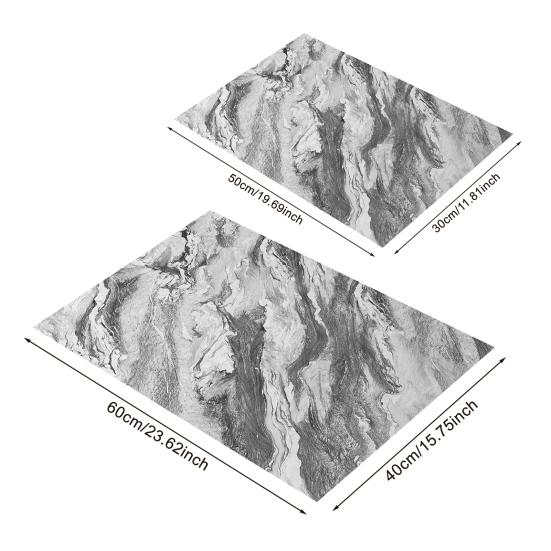 Yousheng Marble Dish Drying Mat Quick Drying Diatomaceous Earth Water Absorbent Pad Dish Kitchen Countertop Bowl Bottle Cup Holder Diatomite Mat