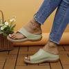Flip-Flop Large Size Wedge Women's Shoes Stand Alone Beach Shoes Women's Shoes