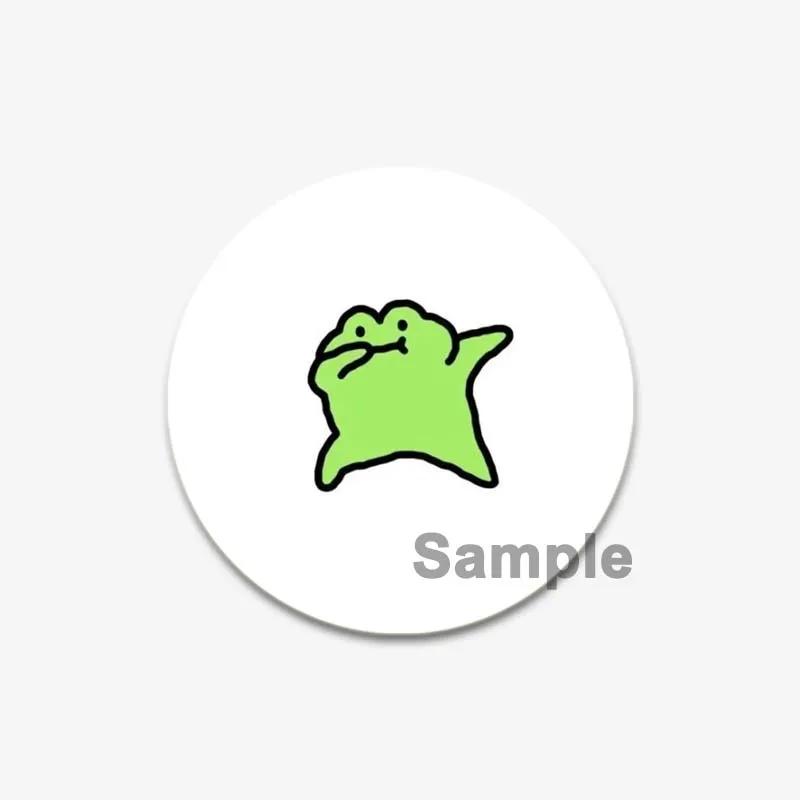 32/44/58mm Cartoon Animal Simple Drawing Badges Frog/ Cat/Squirrel/Lizard, Duck Art Brooch Backpack Decor Accessories Gifts Pins