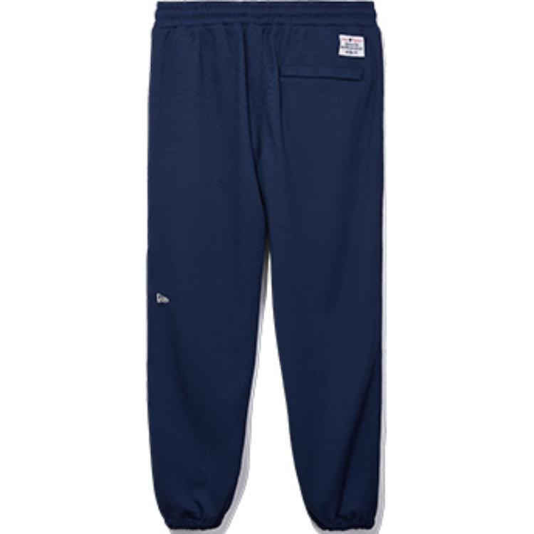 New Era Série Funcional SS25 MLB New York Yankees Vintage Americano Corte Solto Cordão Punhos com Elástico Malha Calças Jogger Unissex Joggers Azul-Marinho 14529380
