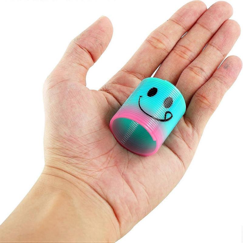 30 Pack Spring Rainbow Magic Fidget Stress Coil Mini Springs Bulk Toys For Party Favor Carnival Prize Birthday Goodie Bag Stuffers