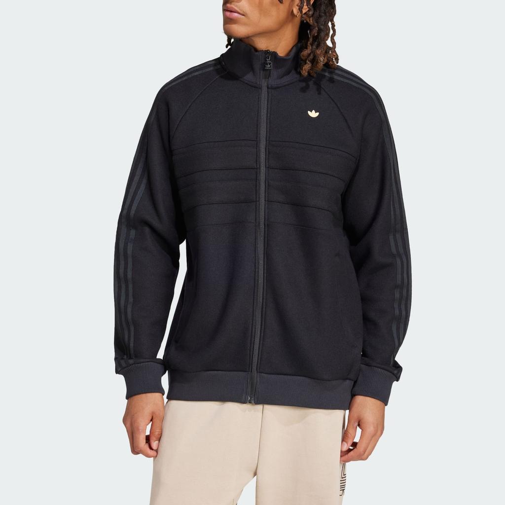 Adidas Originals Archive Track Top Full Zip Stand Collar Comfortable Jacket Men Jacket Black IY0427