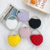 Cute Children's Heart-shaped Crossbody Bags Pearl Handle Girls Mini Shoulder Messenger Bag Princess Wallet Coin Purse Handbags