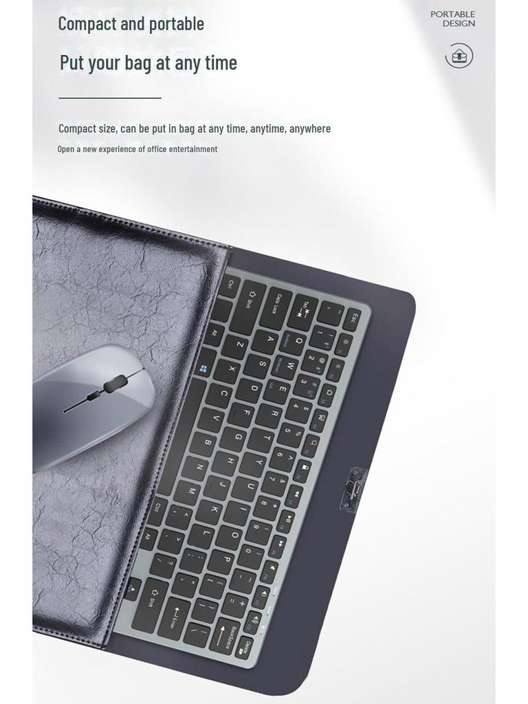 Leises, wiederaufladbares Bluetooth-Tastatur- und -Maus-Set für Büro, Gaming und den Heimgebrauch