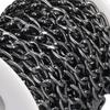 Black Plated Curb Chain Oval Links Chain Roll Jewelry Tools Chain Spool  DIY Crafts