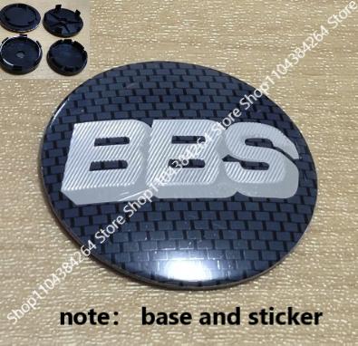 

4pcs 56/60/68/70mm [Outer diameter of hub base] curved surface Car Wheel hub center Cap Hub for BBS Center HubCaps 68mm