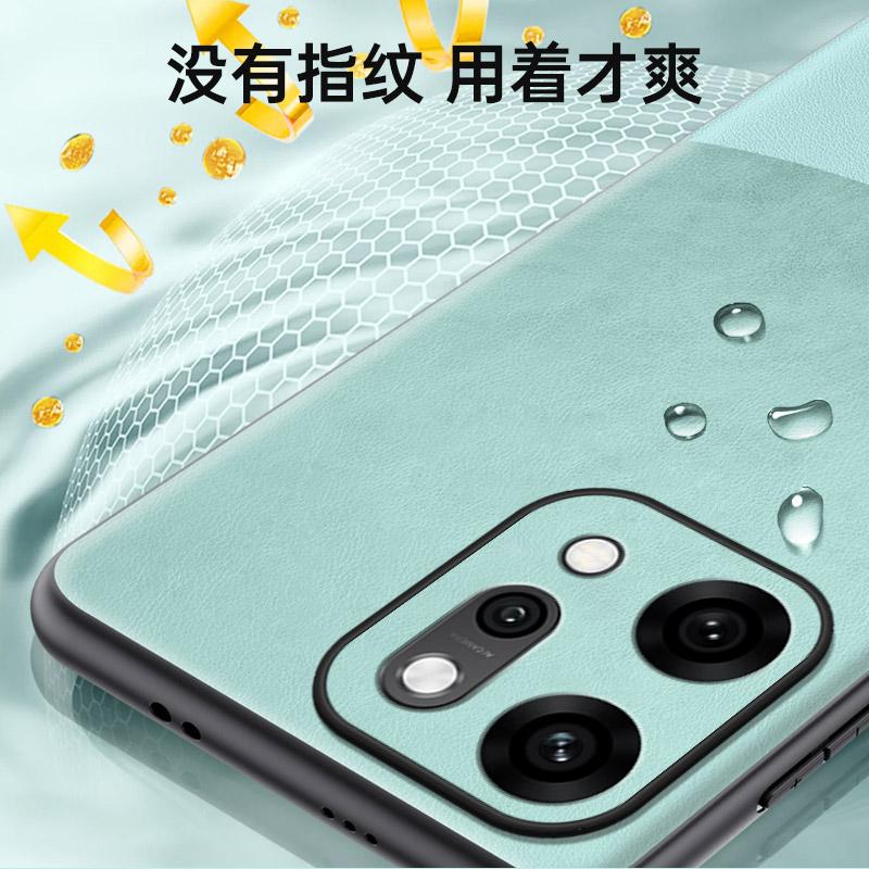 Luxury Vegan PU Leather Back Case For Oppo Reno14 Pro / Reno14 / Reno14 F Version Matte Silicone Phone Shell Protection Bumper