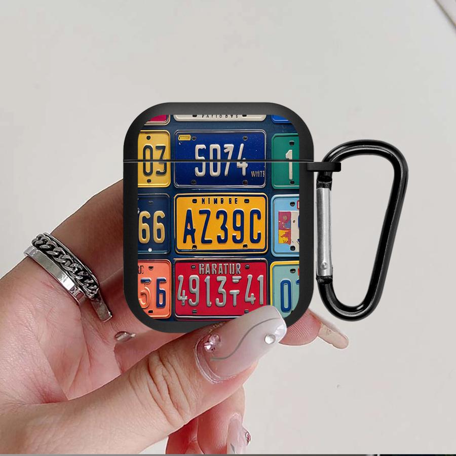 Retro License Plate Design Earphone Cases Cover Case For Airpods 2 Pro3 1 Pro 3 Pro2 4