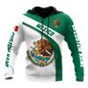 2025 Europe, America, Europe and America men's sweater Mexico logo boys sweater 3D printing autumn and winter hooded sweater