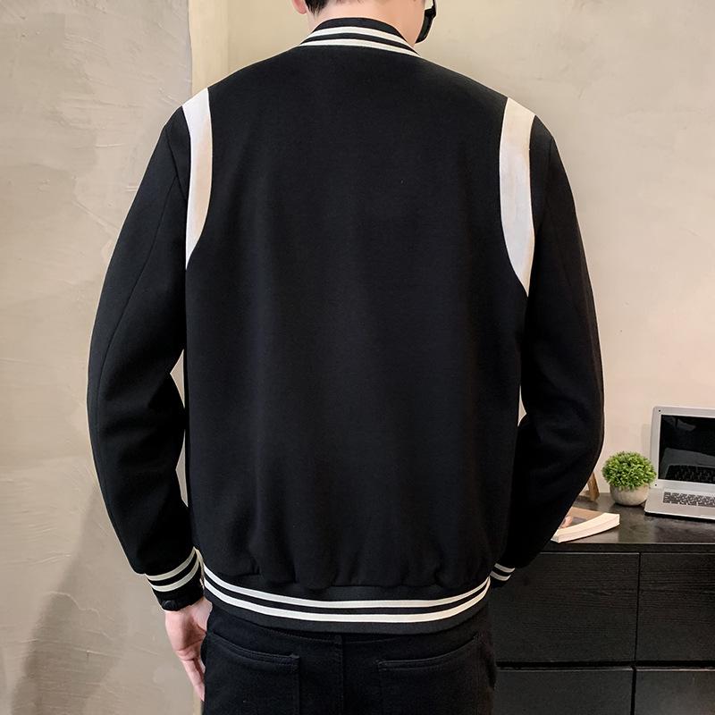 2024 Unisex Retro Baseball Jacket with White Stripes