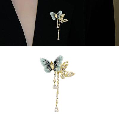 Elegant Gold Plated Crystal Animal Brooch Lapel Jewelry Gift For Women And Men Birthday Anniversary Party Accessories