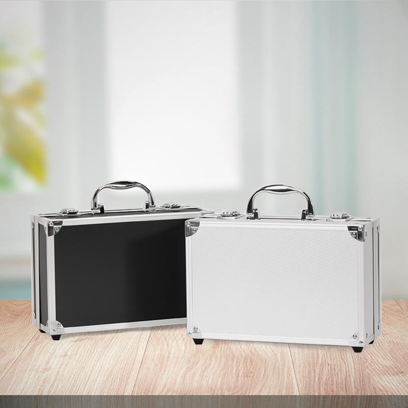 1pcToolbox Instrument Case Storage Box Suitcase Impact Resistant Case with Sponge ToolBox Portable Aluminum Safety Equipment