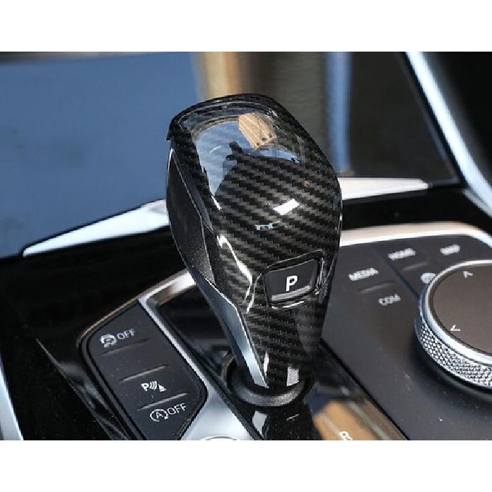 Carbon Fiber Central Console Gear Shift Knob Trim For BMW 3 Series G20 -
