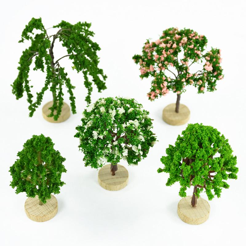 1KS Mini Model Stromu Vílí Zahrada Dekorace Domečku pro Panenky Miniatury Mikro Krajina Pryskyřičné Řemesla Figurka Domácí Zahradní Doplňky