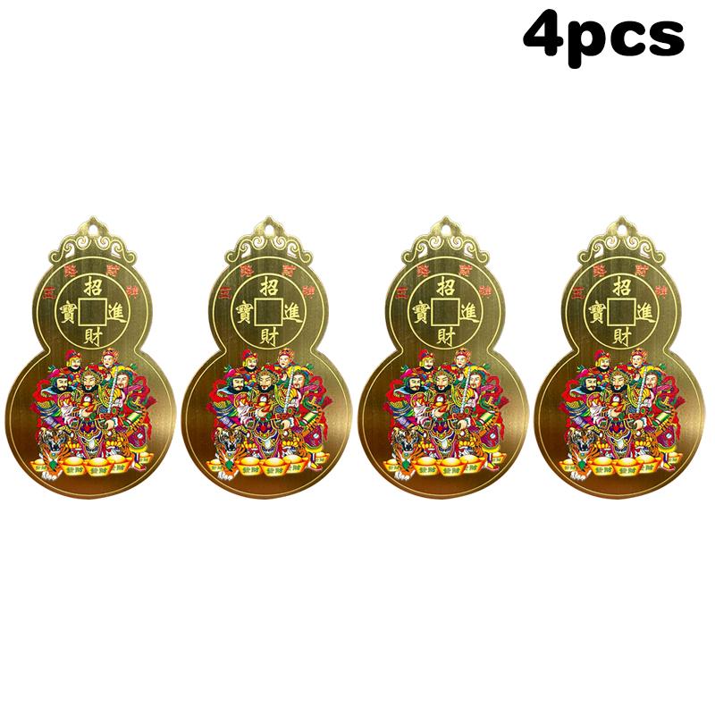 Çin Feng Shui Zenginlik Tanrısı Bakır Kartı Buda Muska Kartı Dua Altın Kartı İş Fortuna Hazine Şanslı Ev Dekorasyonu