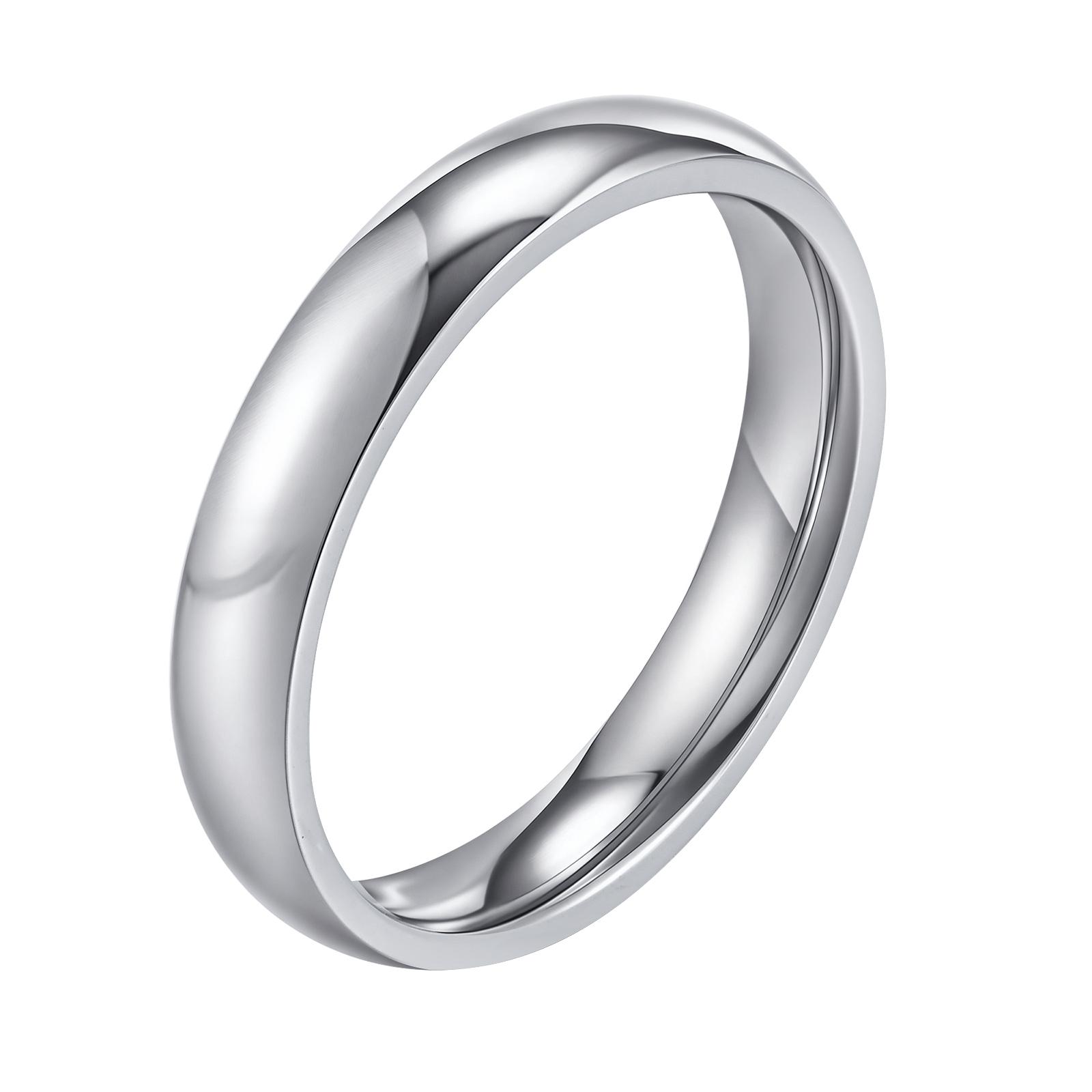 

4mm Simple Stainless Steel Wedding Ring for Women Men Gold Plated Engagement Wedding Band Couple Jewelry Sizes 6 7 8 9 10 11 12 10 серебряный