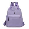 Solid Color Large Capacity Backpack Women Travel Backpack Lightweight College Student Schoolbag