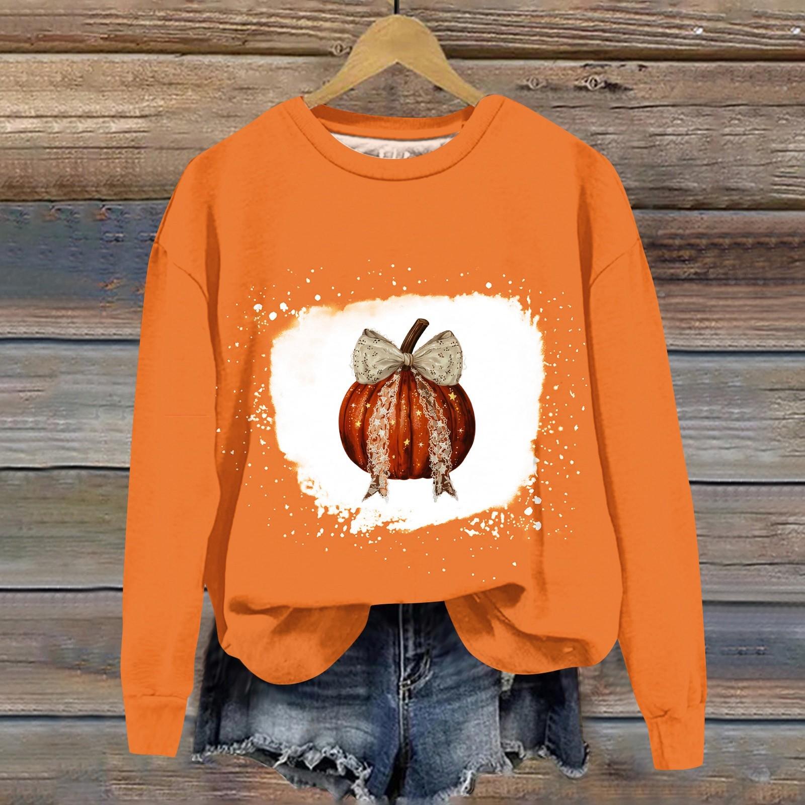 

Жіночий модний світшот з принтом, з довгим рукавом, вільного крою, з круглим вирізом, топ на осінь XL коричневий