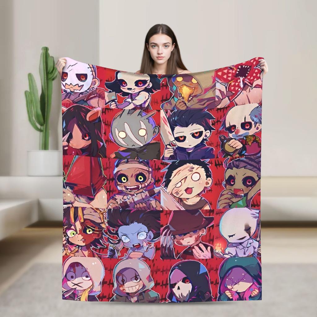 Deads by Daylights Warm Blanket  Picnic Plush Bedding Throws Novelty Outdoor Flannel Bedspread Sofa Bed Cover