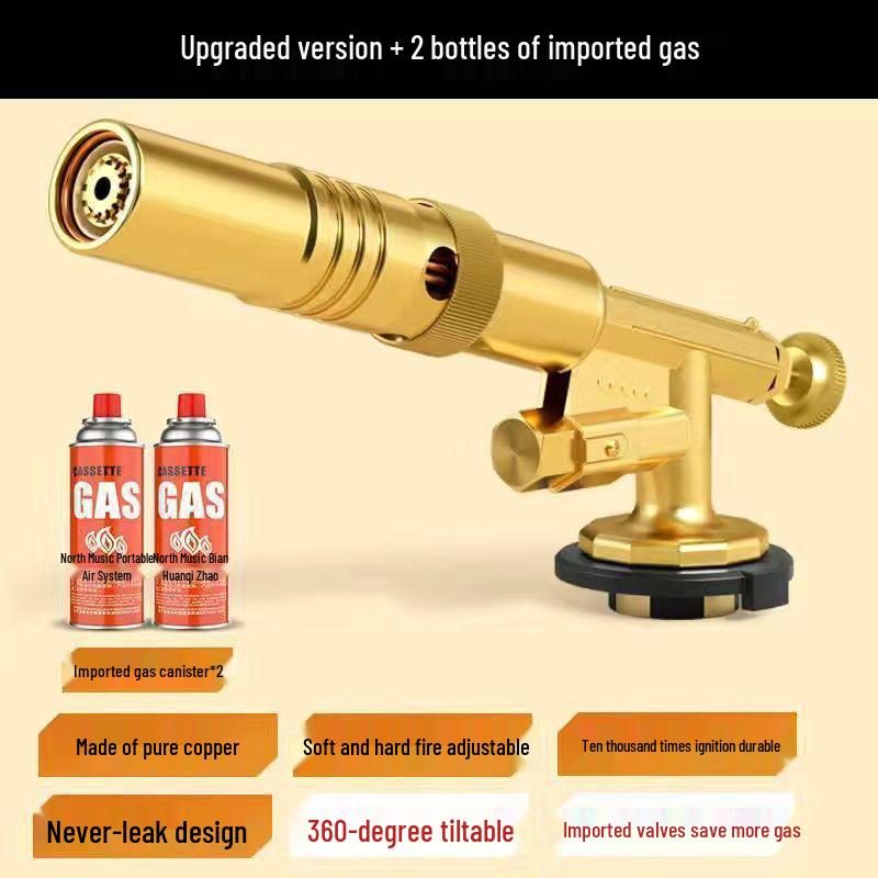 Portable All-Copper Blowtorch for Singeing Pig Hair and Household Welding Tasks