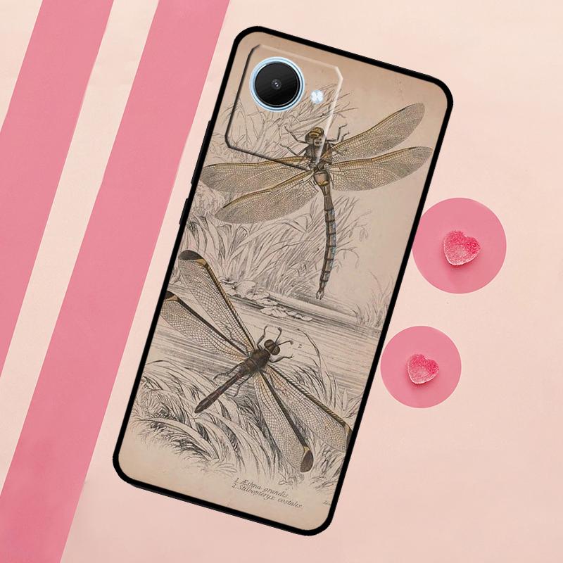 Dragonfly Pattern For Realme 15 10 11 12 13 14 Pro Plus C65 C67 C75 C63 C61 C55 C51 C53 C35 GT6 GT7 Pro Case