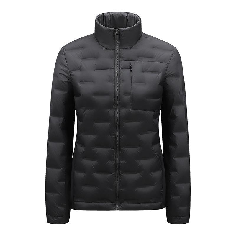 Leichte Daunenjacke für Damen und Herren mit Stehkragen für den Winter - Weiße Entendaune, Modischer Lässiger Warmer Mantel
