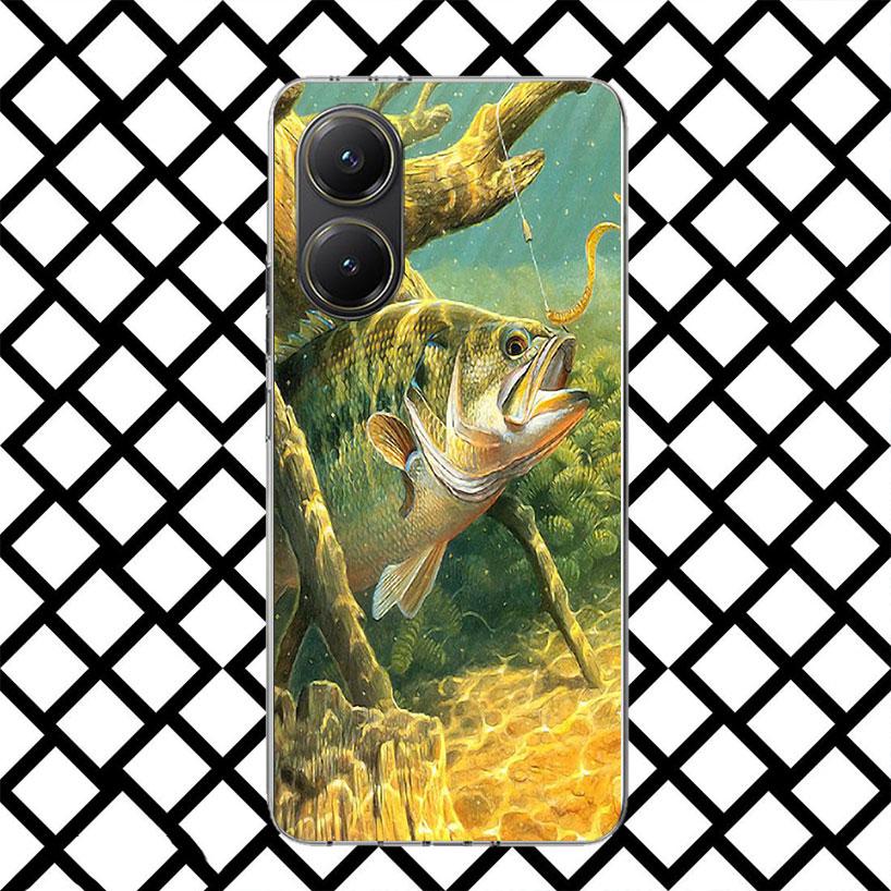 Carp Fish Fishing Rod Hook Phone Case for Xiaomi Poco F7 Ultra X7 X6 X5 Pro X4 Gt M8 M7 Redmi 15 15C 13 13C 12 12C Soft Cover Fu