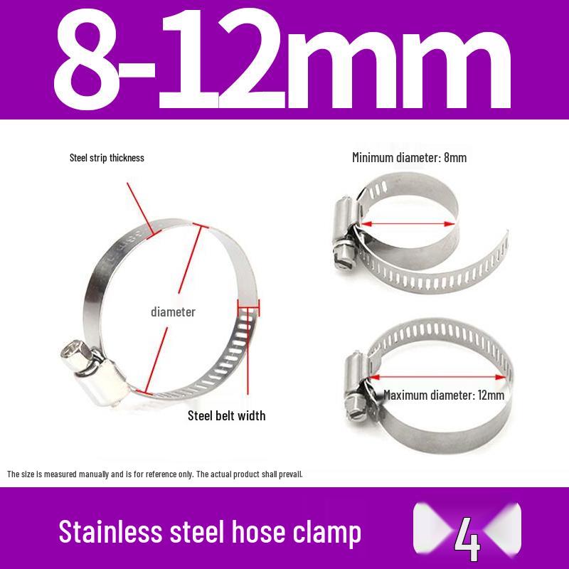 Rust-Proof 201 Stainless Steel Quick-Release U-Bolt Hose Clamp