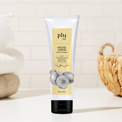 Flu365 Gesichtspeeling 100 G Honig-Zitronen-Duft