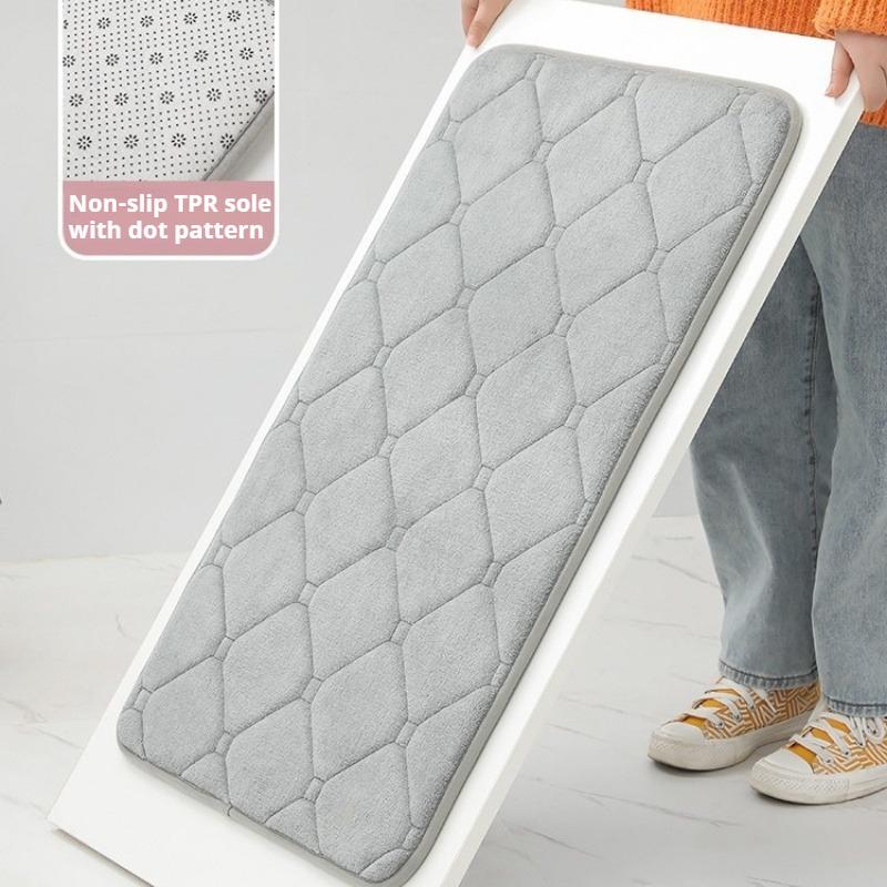 Home Bedroom Living Room Absorbent Carpet Floor Mat Thick Door Mat Bathroom Entrance Mat Simple Non-slip Carpet