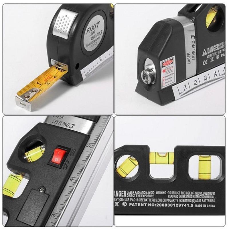 Multipurpose Infrared Level Multifunction Level Metric Ruler Straight Horizon Vertical Tape