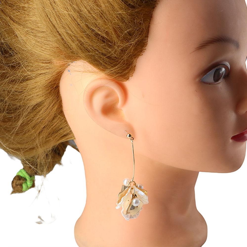 

Holiday Petals Hanging Long Tassel Flower Drop Earrings Stud Earrings Dangle Earrings Jewelry золотой