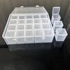 Adjustable Compartments Transparent Plastic Storage Box - Portable Organizer for Beads, Jewelry, Crafts, Small Hardware, Holiday Organizer