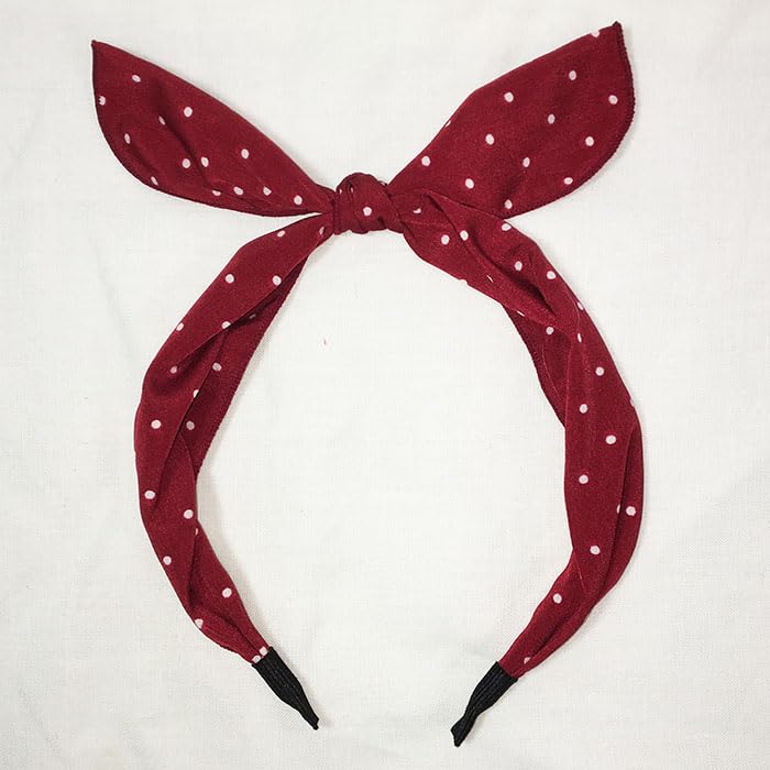Korean Polka Dot Hair Soft Standing Ribbon [Cherie Mimi] Children's Clothing, Headband, Kids' Accessory, Wire,