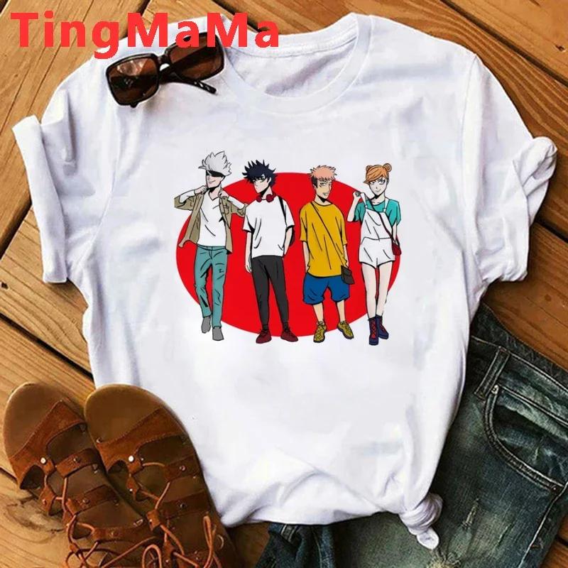 

Japanese Anime Jujutsu Kaisen Unisex T Shirts Itadori Yuji Print Harajuku Tops RyoUnisex Sukuna Unisex Short Sleeves T-Shirt Unisex 4XL