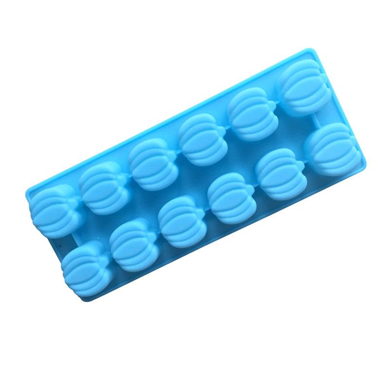 

WTEMPO Форма для тыквенного торта из пищевого силикона на 12 ячеек, форма для шоколада, форма для ароматного мыла, форма для льда 2pcs синий