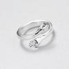 Carlisle Love Embrace Korean Couple Rings - Simple, Fashionable Open Design
