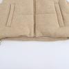 2024 Women's Autumn Stand-up Collar Cotton Cardigan Vest - Warm and Simple Short Style
