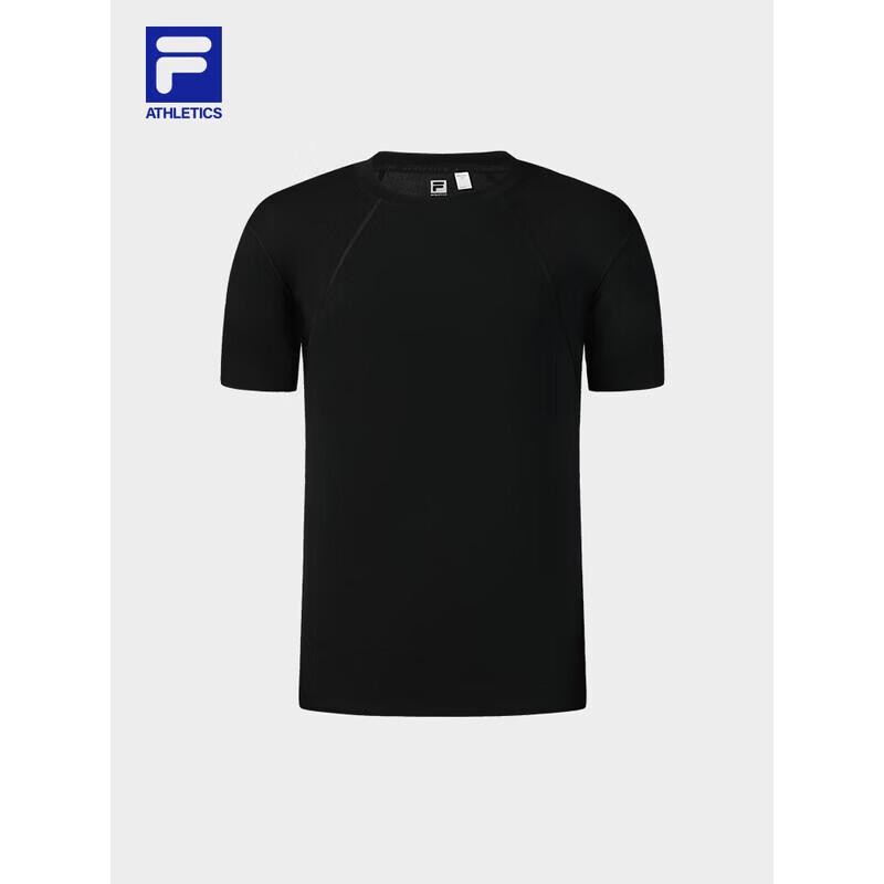 FILA Men s Quick-Dry Knit Short Sleeve T-Shirt L темно-черный